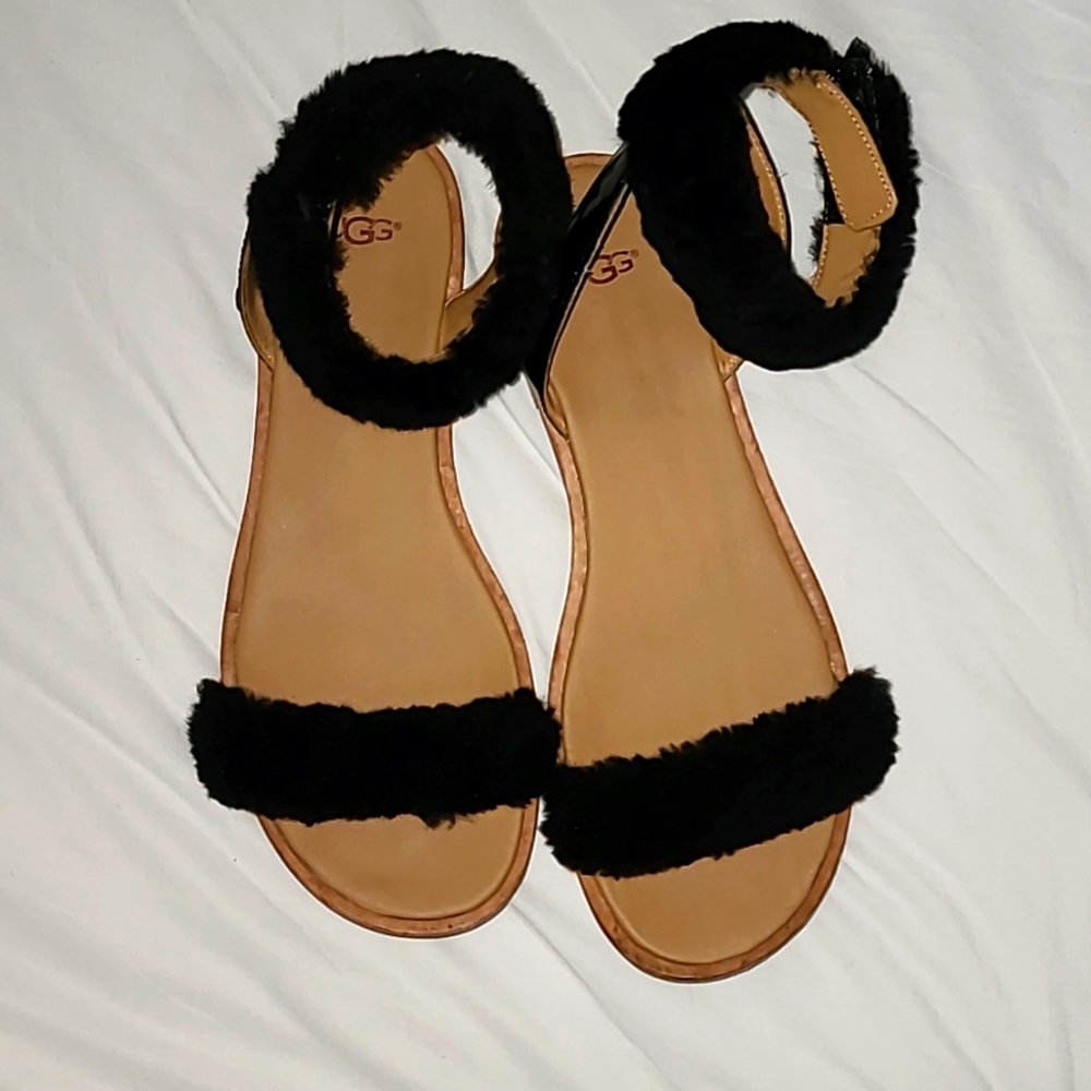 UGG  women's fluff spring sandals